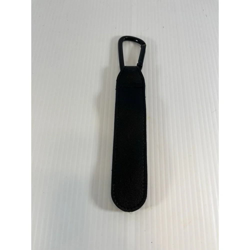 New‎ Stroller Hooks Leather Black Heavy Duty Carabiner Hook Straps Black